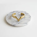 V-Shaped Brass Cuff Bracelet | Nyeupe