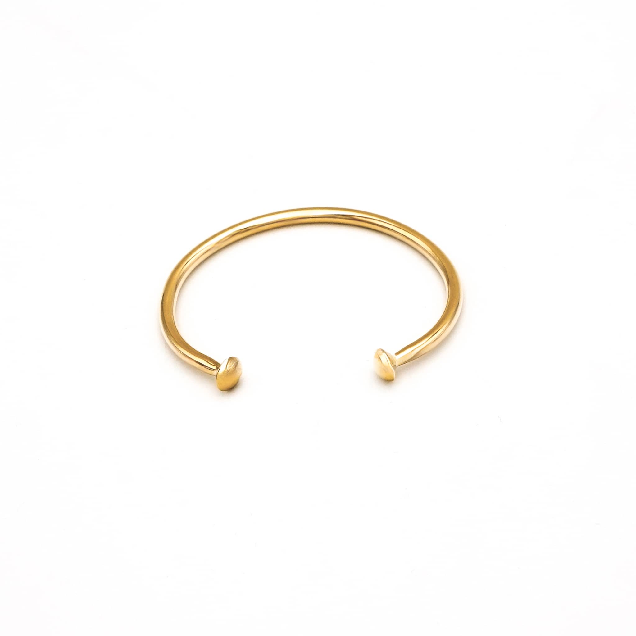 Double Dot Brass Cuff Bracelet | Zari
