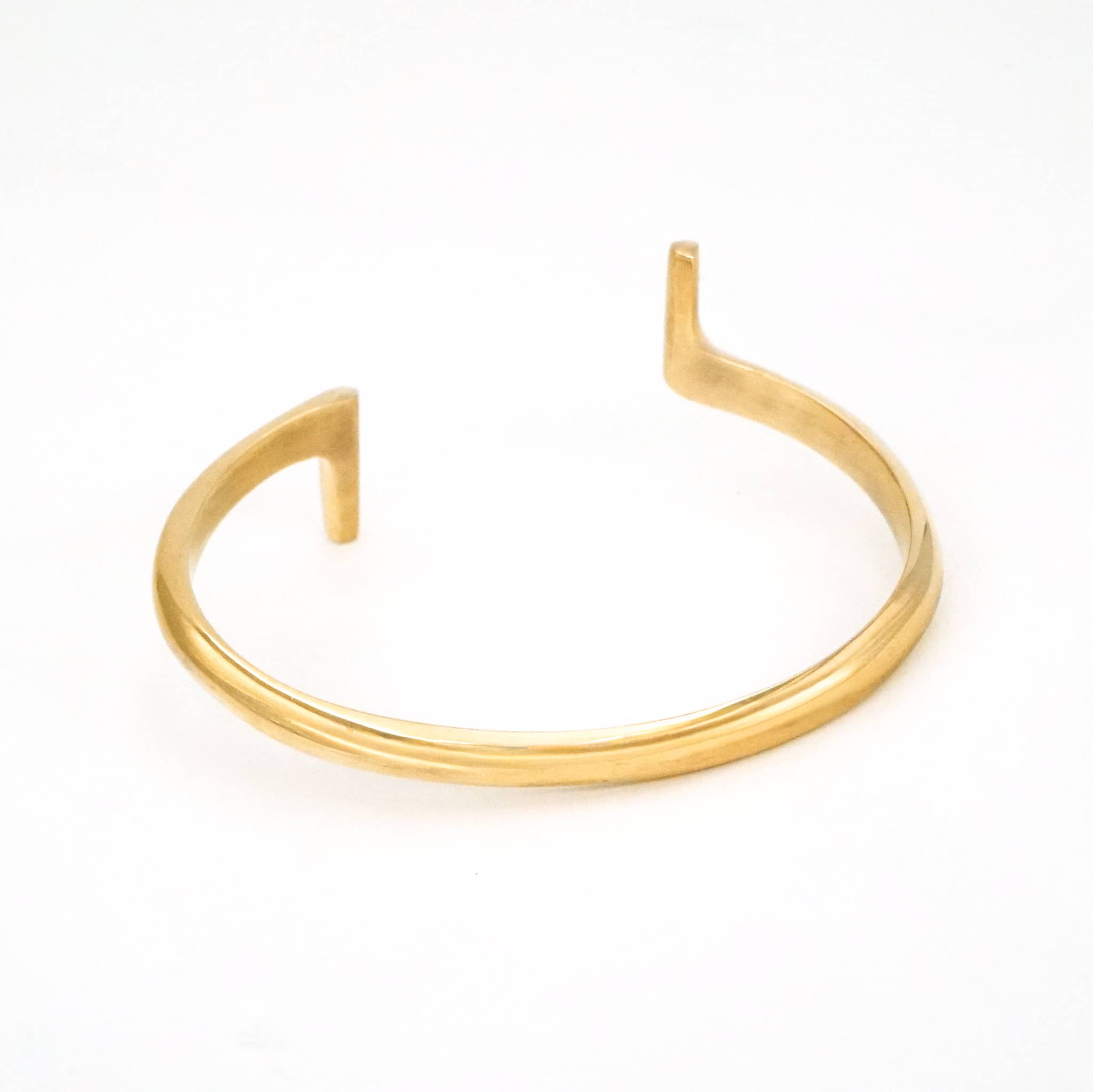 Double Bar Brass Cuff Bracelet | Hawa