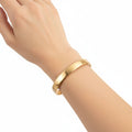 Wide Brass Cuff Bracelet | Kanga