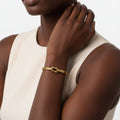Lovers Knot Brass Cuff Bracelet | Mapenzi