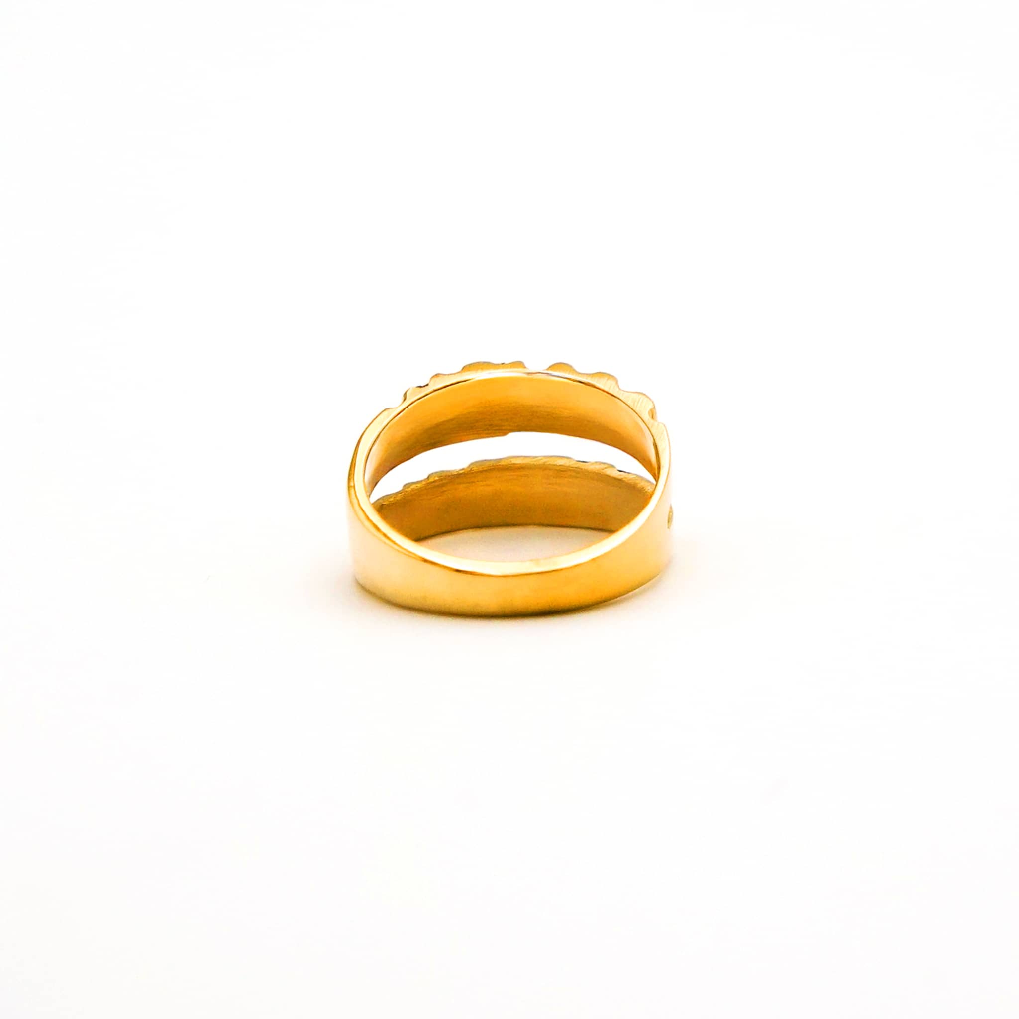 Ribbed Double Band Ring | Matata