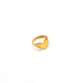 Heart Signet Brass Ring for Women | Mawi