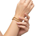 Double Loop Brass Cuff Bracelet | Mia