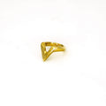 V-Shape Brass Ring for Men & Women | Nyeupe