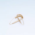 U-Shaped Open Brass Hoop Earrings | Ona