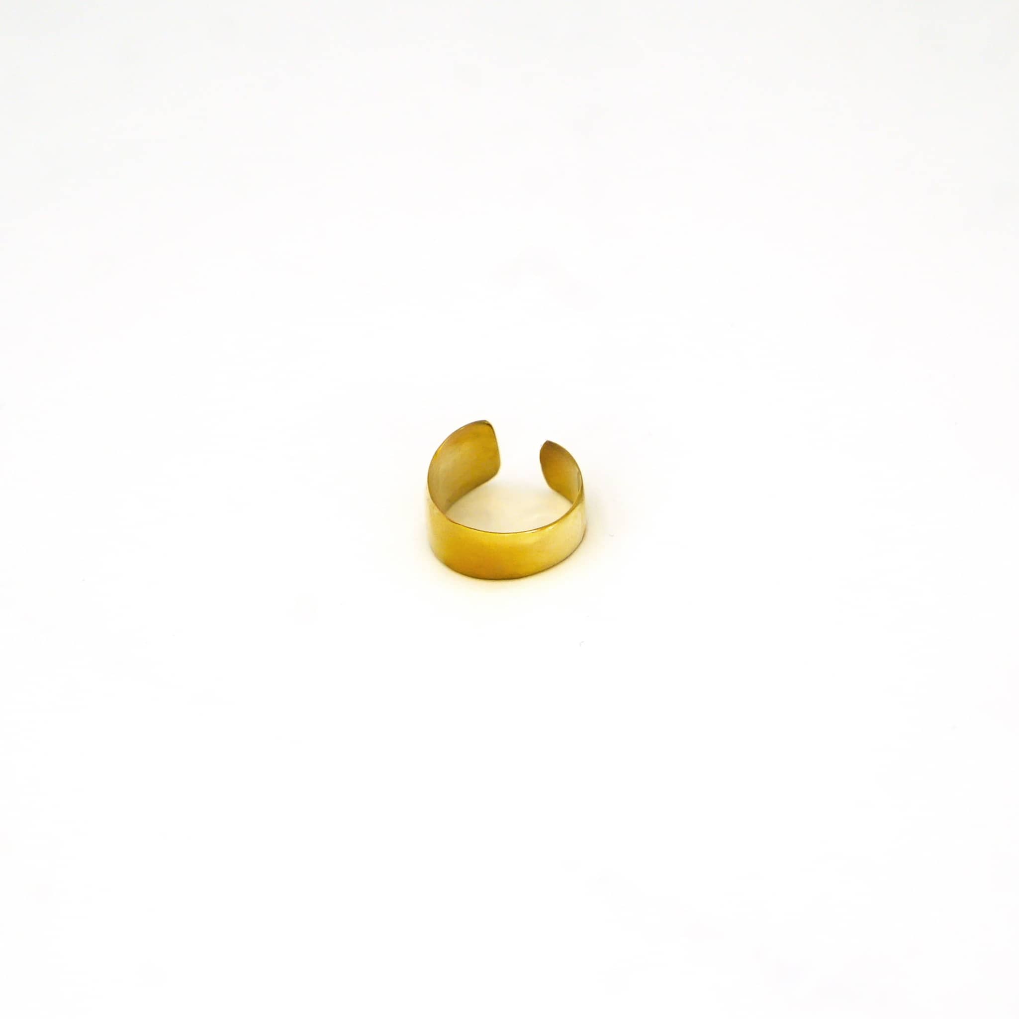 Wide Band Brass Cuff Ring for Men & Women | Penda
