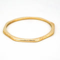 Hand-Hammered Octagon Stackable Brass Bangle | Pia
