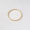 Thin Textured Brass Bangle | Raha