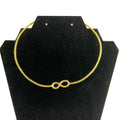 Infinite Cuff Brass Choker Necklace for Women | Saya