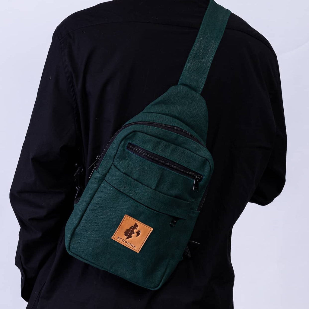 Large Canvas Crossbody Sling Bag for Men & Women | Umoja