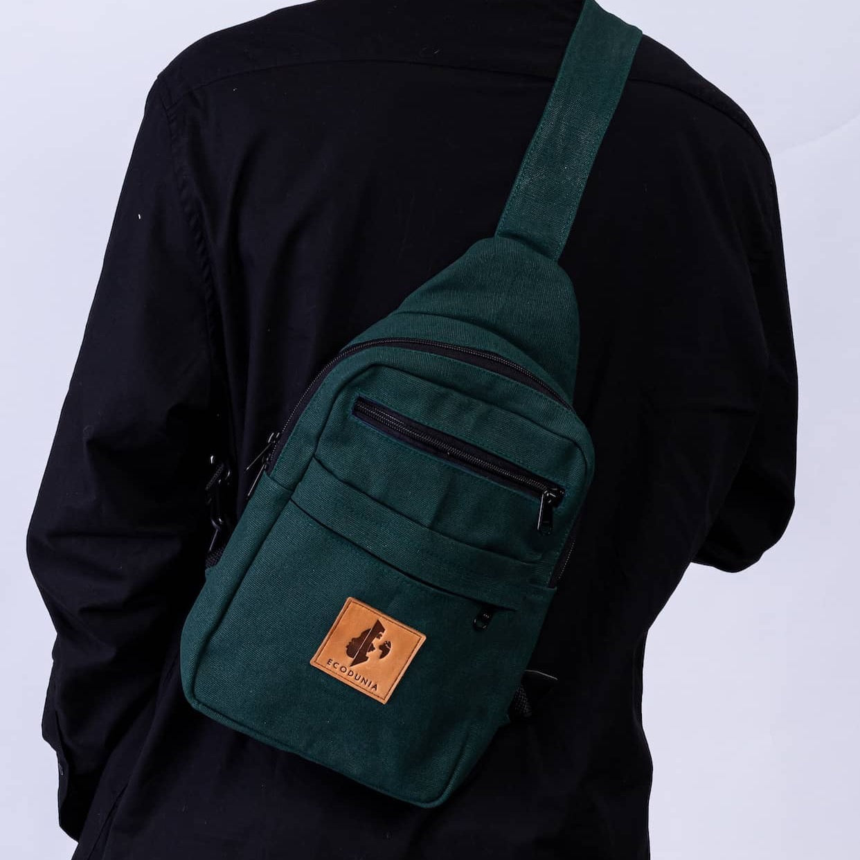 Large Canvas Crossbody Sling Bag for Men & Women | Umoja