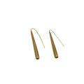 Long Bar Brass Drop Earrings for Women | Moja