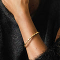 Circular Twist Brass Cuff Bracelet | Uzi