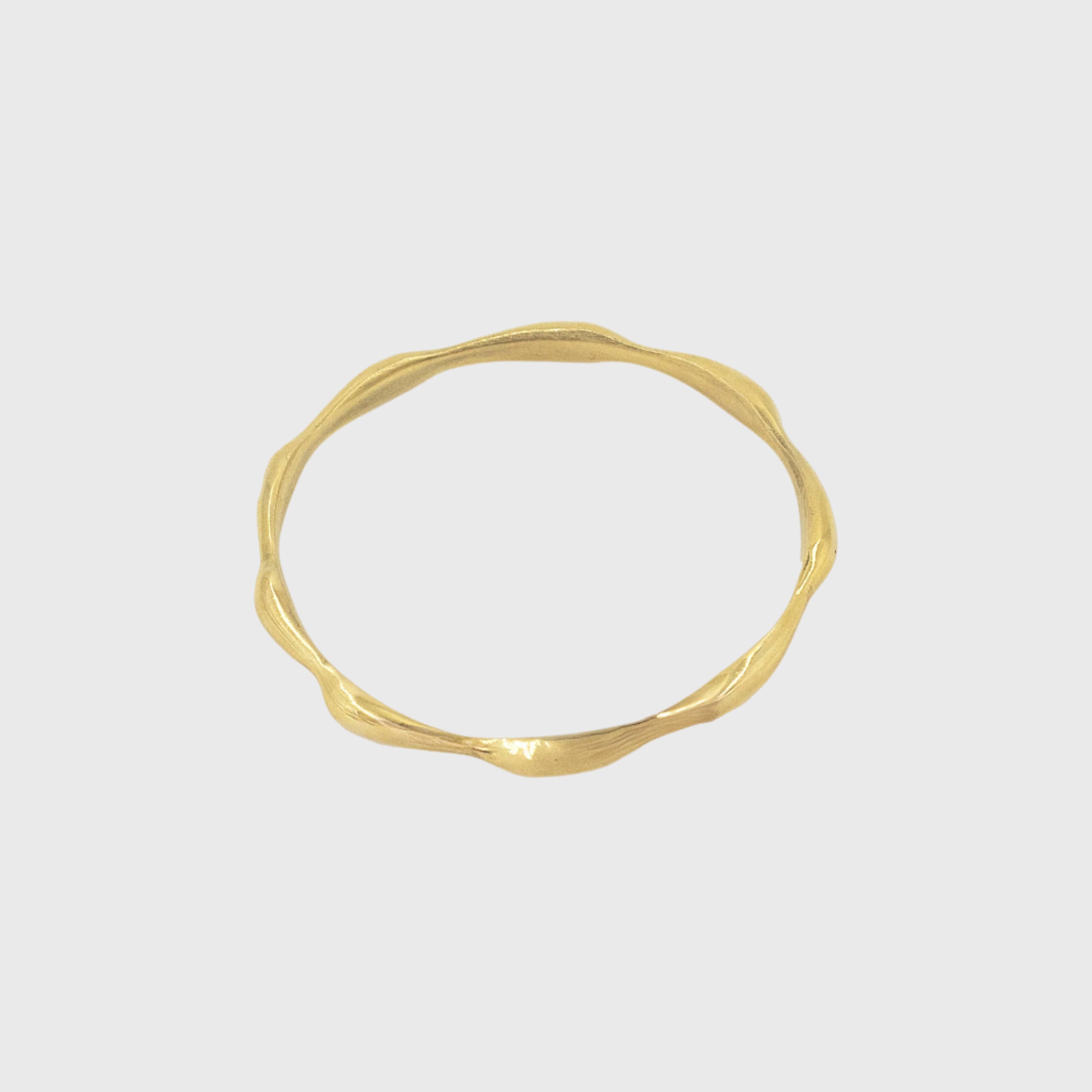 Sculptural Brass Bangle | Sema